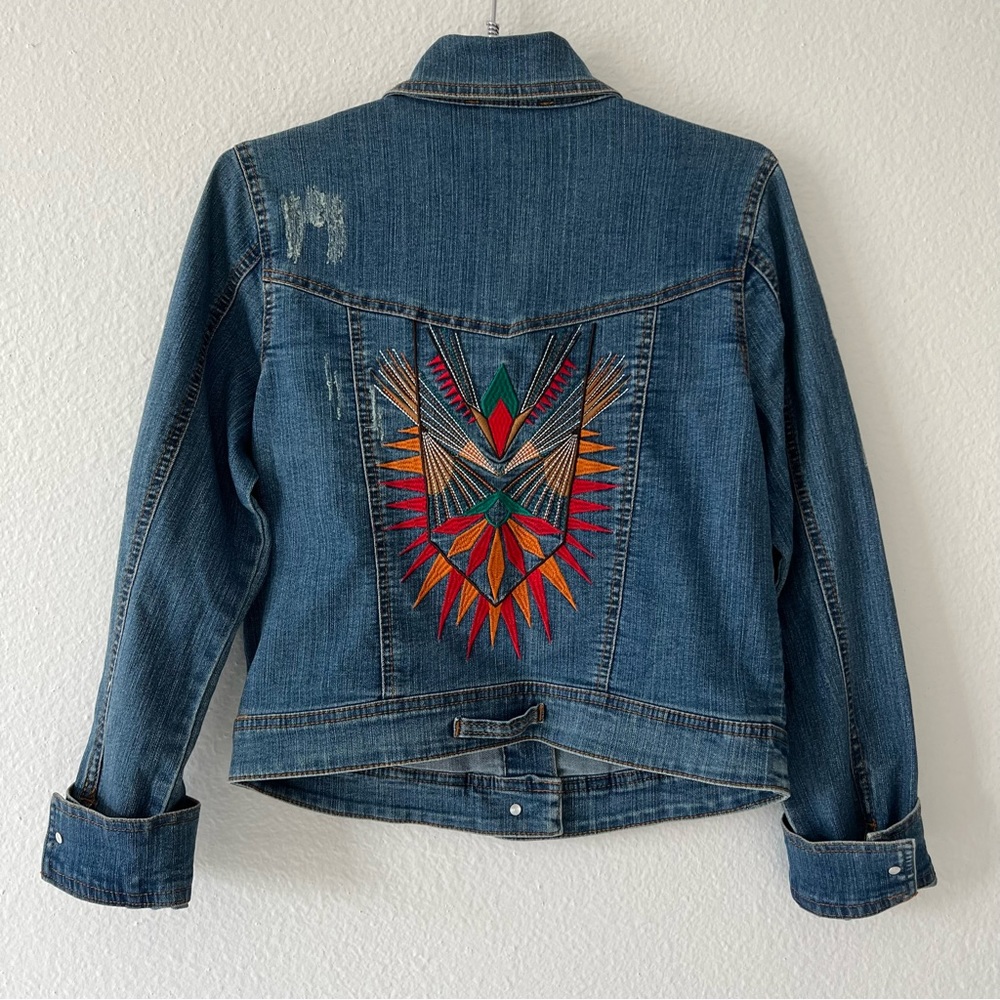 Fairchild Denim Jacket with Embroidery